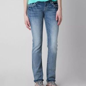 Miss Me Signature Straight Stretch Jeans Size 23